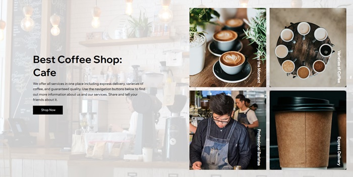 Wix Coffee Shop: Cafe Template