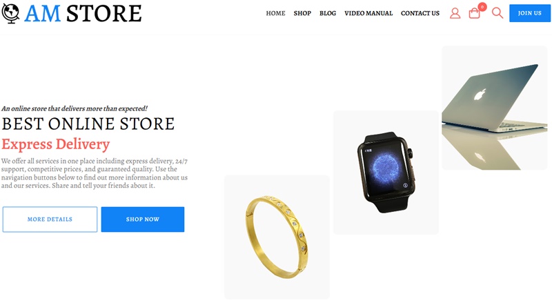 WordPress online store theme