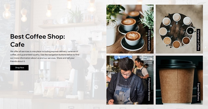 Wix Coffee Shop: Cafe Template