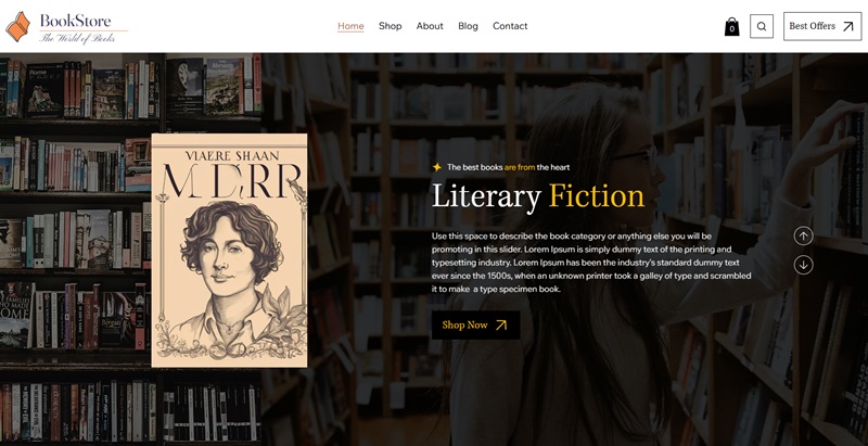 Wix Bookstore Template