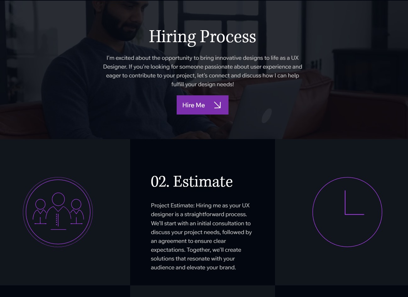 Wix UX Portfolio Template