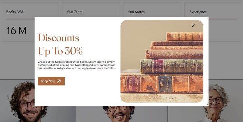 Best Wix Book Shop Template