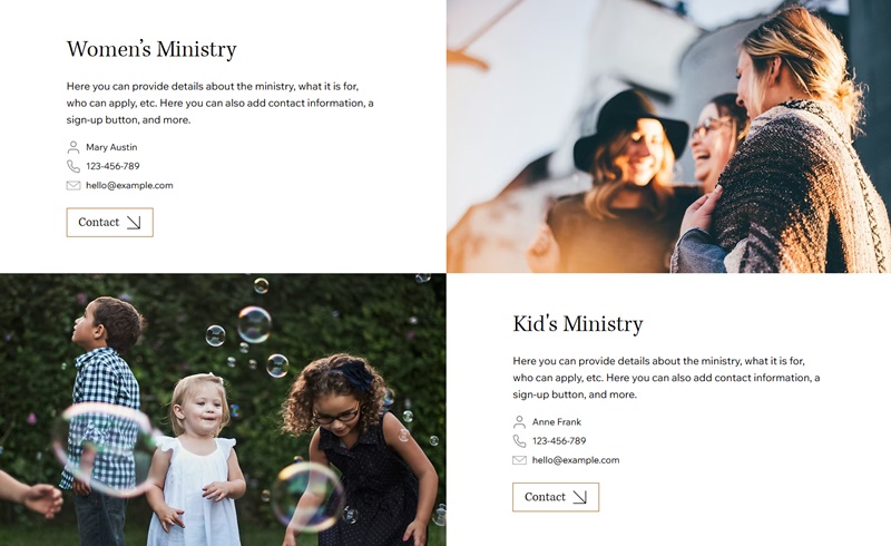 Best Wix Church Website Template - Religion and Faith