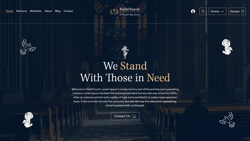 Wix Church Website Template