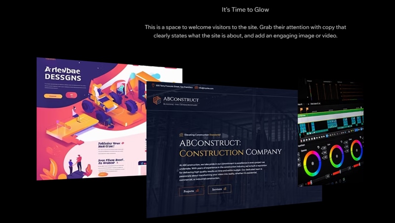 Wix Parallax Website Template