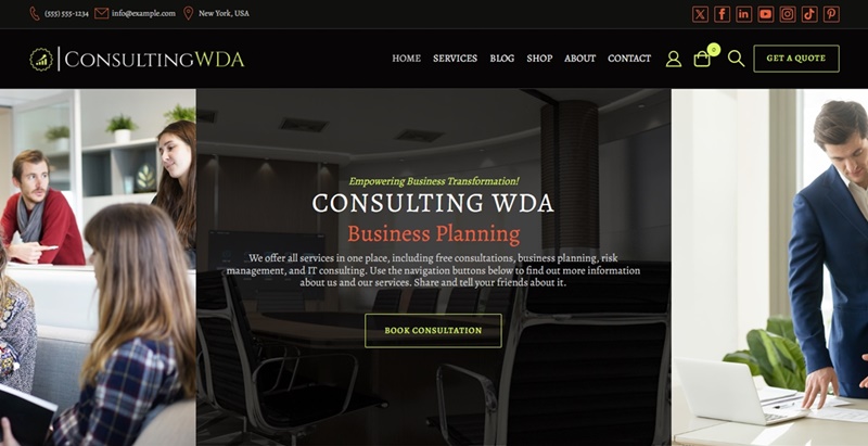 WordPress Consulting Services theme