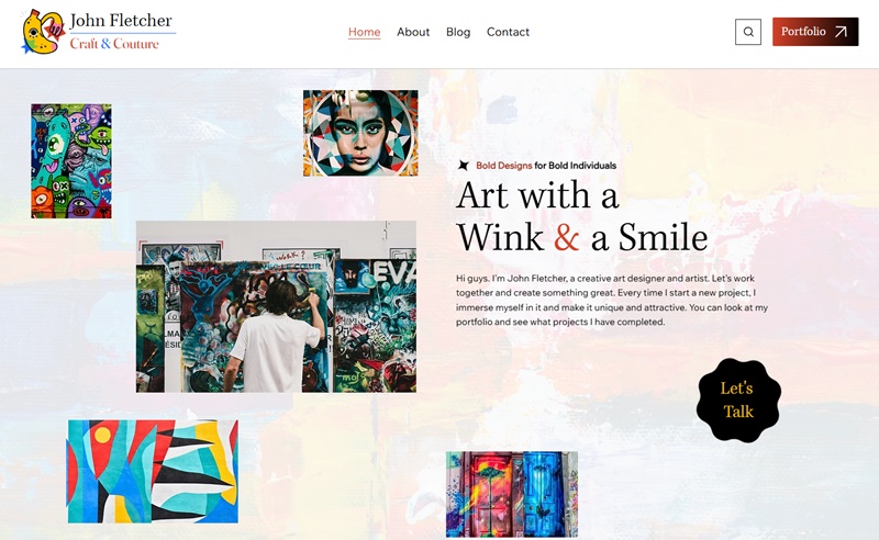 Wix Artist Portfolio Template