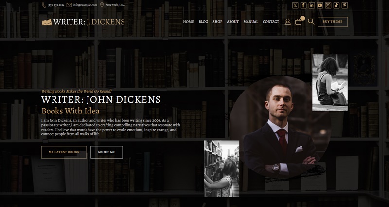 WordPress Author and Writer Theme