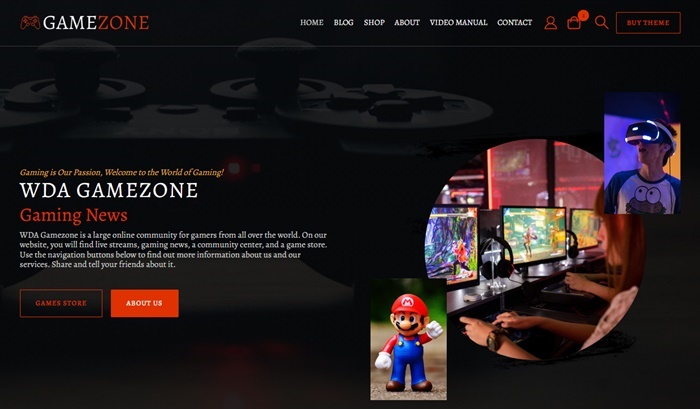 WordPress Gaming Theme