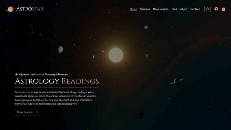 Wix Astrology template