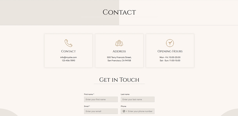 Wix Therapist Template