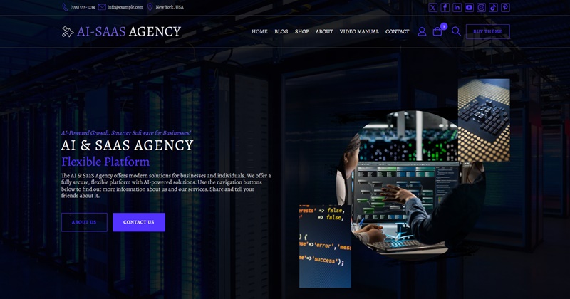 WordPress AI & SaaS Agency Theme