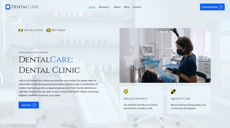 Wix Dentist & Dental Template