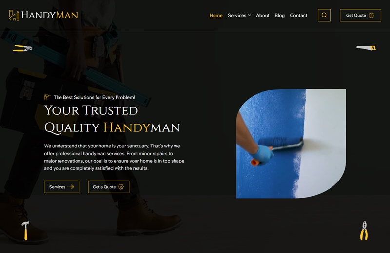 Wix Handyman Template