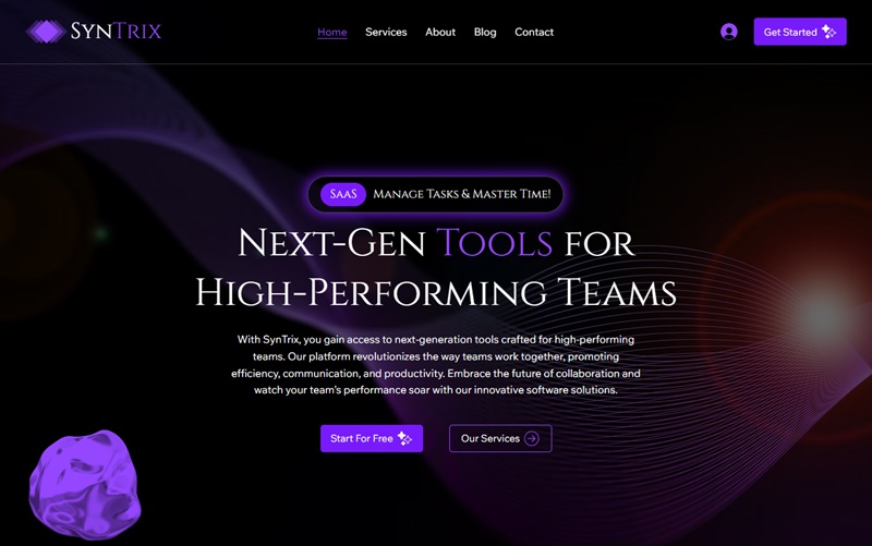Wix SaaS Template