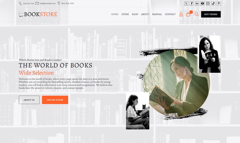 WordPress Bookstore Theme