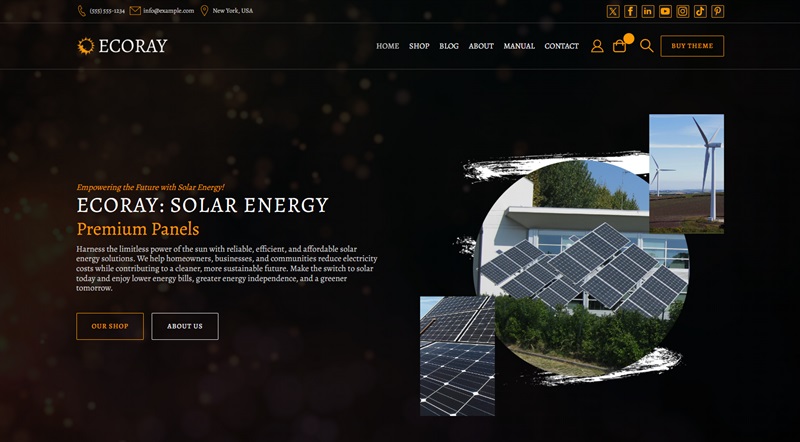 WordPress Solar Energy Theme