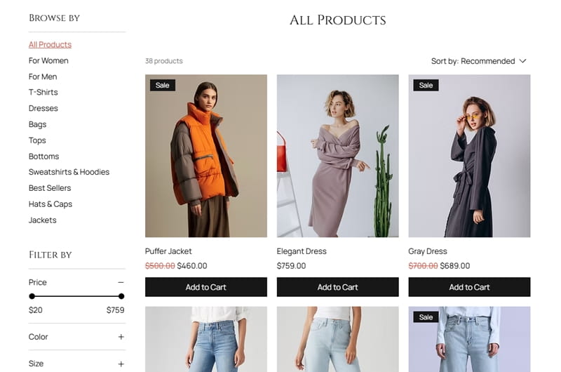 Wix Best Template for Fashion and Clothing Websites