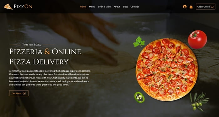 Pizzeria: Pizza Menu
