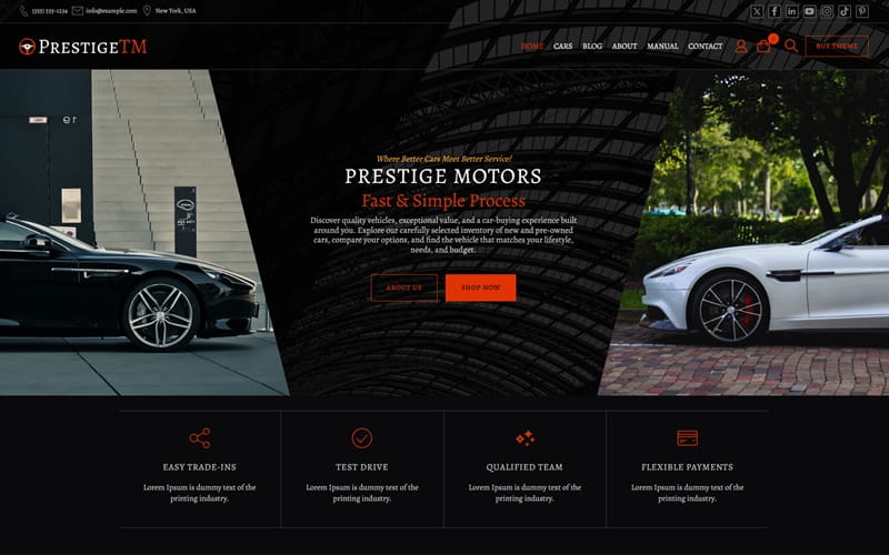 WordPress Car Dealer Theme
