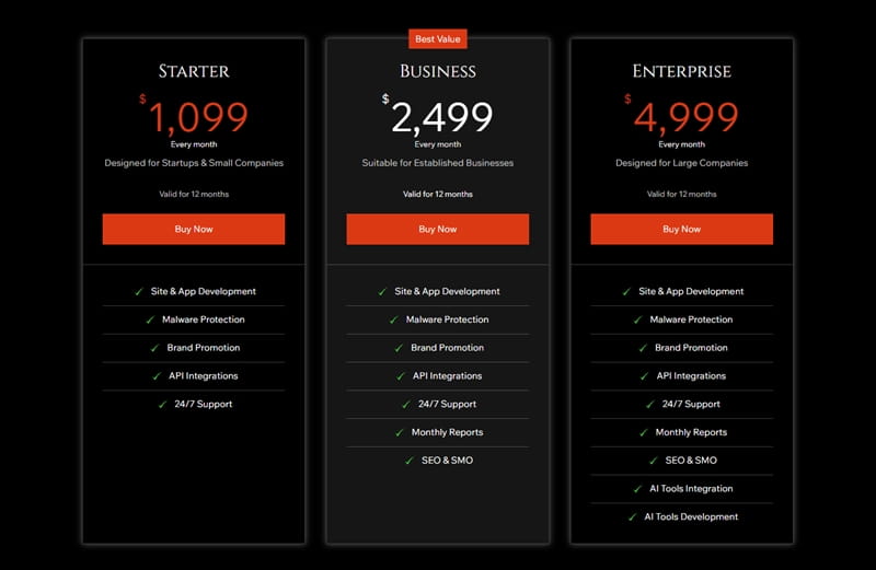 Best Wix Technology Website Template
