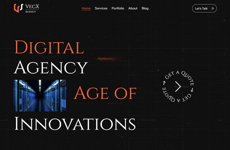 Wix Digital Agency Website Template