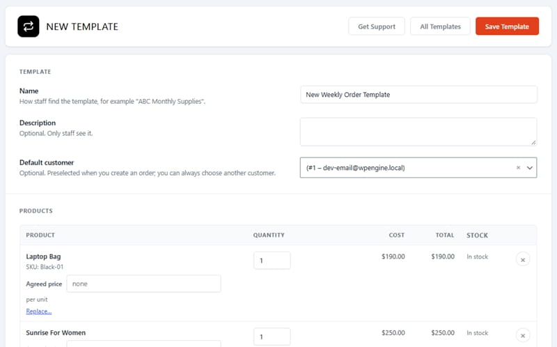 WooCommerce Duplicate & Repeat Orders: Order Templates Plugin